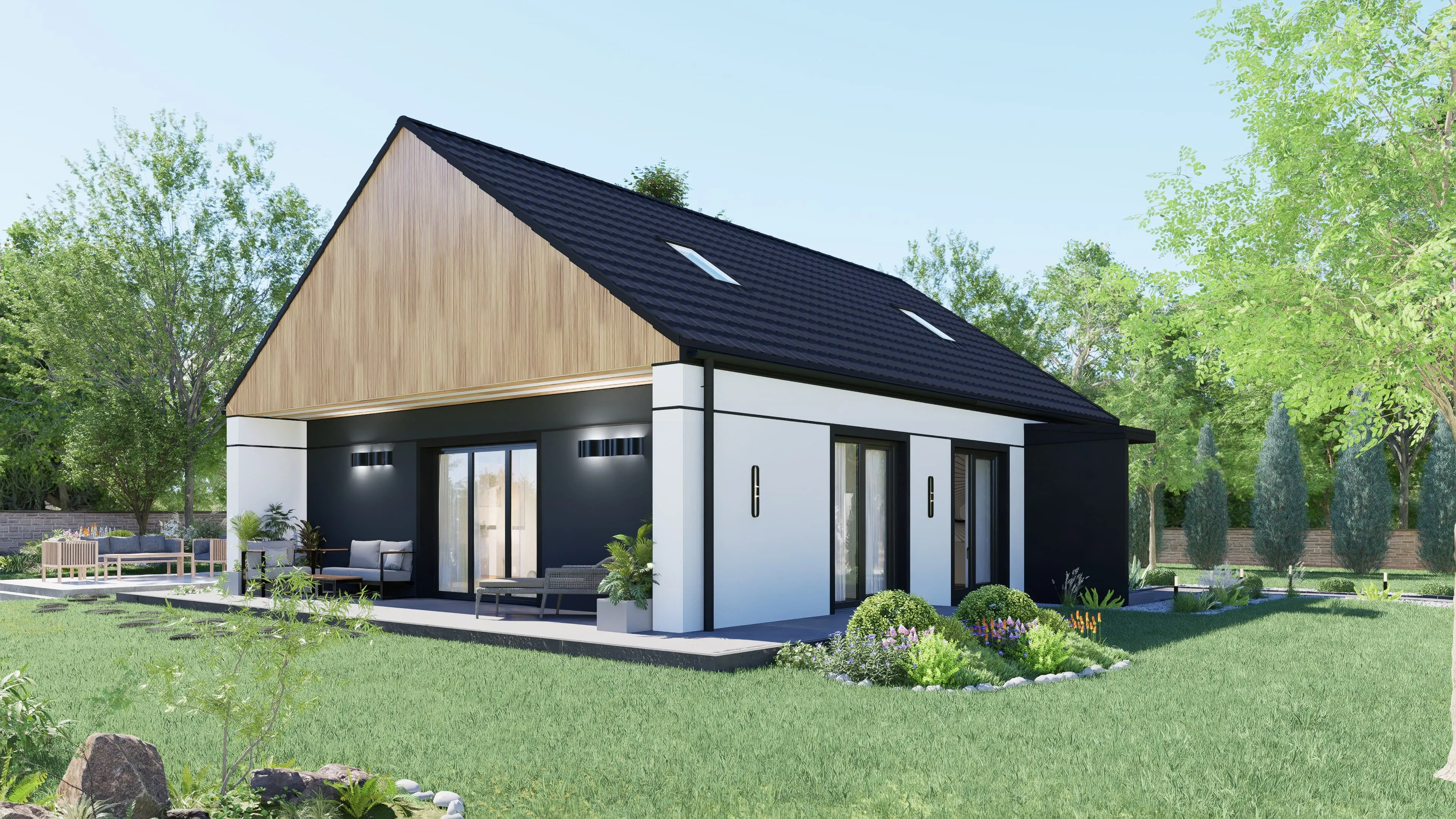 Wizualizacja domu smart_2+1_basic